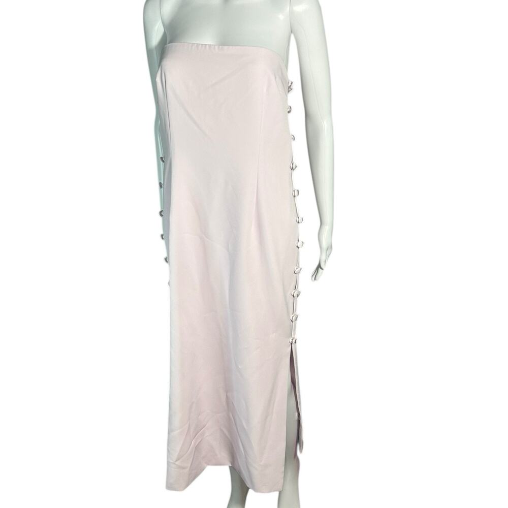 NWT Gianni Bini x Caelynn Bell Womens Ballet Crepe Cut Out Midi Dress Sz 10 - Picture 2 of 16